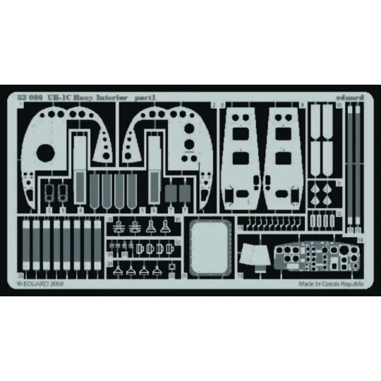 UH-1C Huey interior, 1/35 - Eduard Accessories 32086
