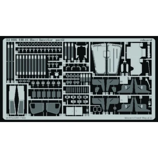 UH-1C Huey interior, 1/35 - Eduard Accessories 32086