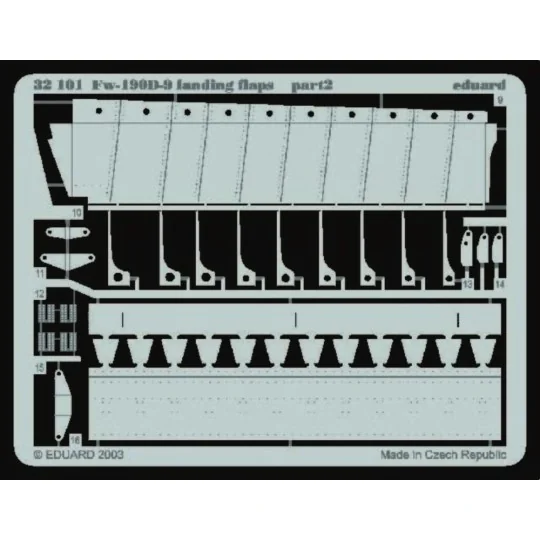 Fw-190D-9 Landing Flaps für Hasegawa Bausatz, 1/32 - Eduard Accesso...