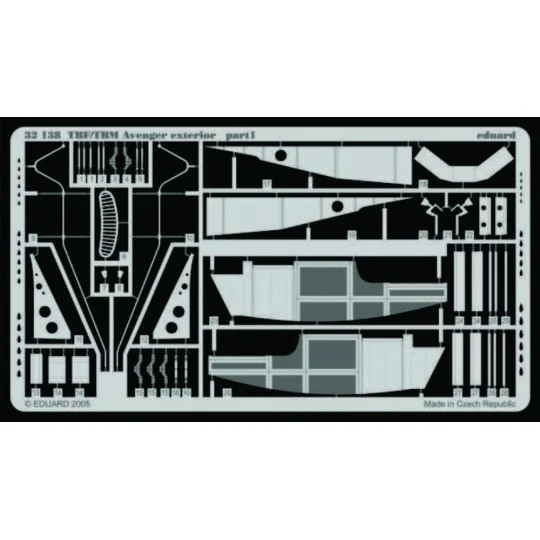 TBF/TBM Avenger exterior für Trumpeter Bausatz, 1/32 - Eduard Acces...