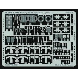 A6M2 Zero type 21 exterior für Tamiya Bausatz, 1/32 - Eduard Access...