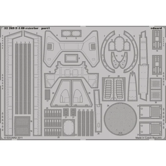 F-14D exterior for Trumpeter, 1/32 - Eduard Accessories 32269