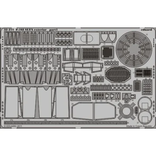 F-16l SUFA exterior for Academy, 1/32 - Eduard Accessories 32271
