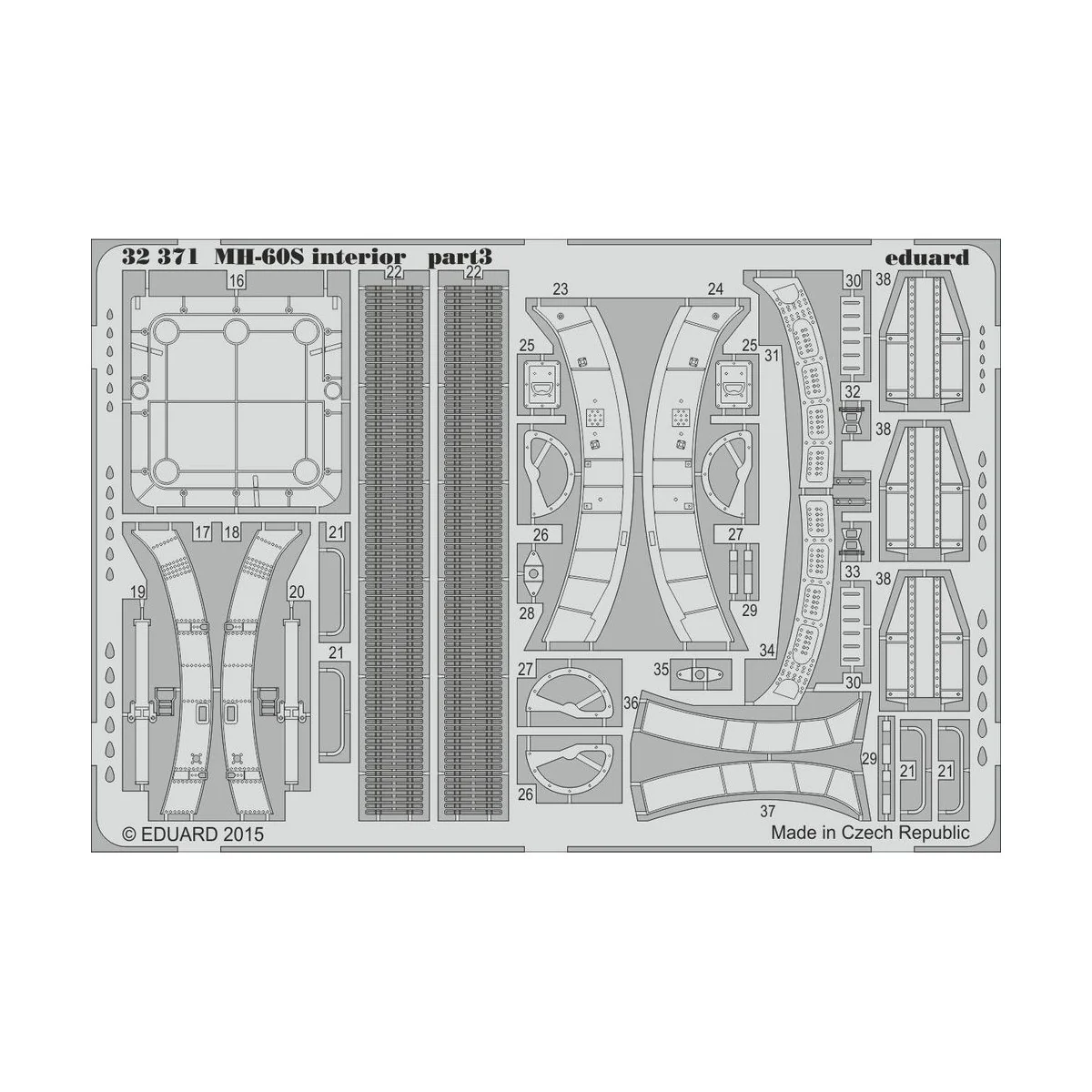 MH-60S interior for Academy, 1/35 - Eduard Accessories 32371