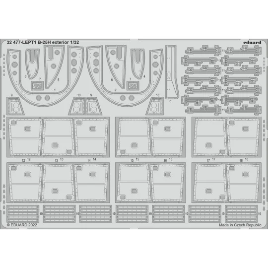 B-25H exterior for HKM, 1/32 - Eduard Accessories 32477