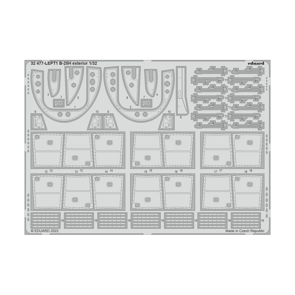 B-25H exterior for HKM, 1/32 - Eduard Accessories 32477