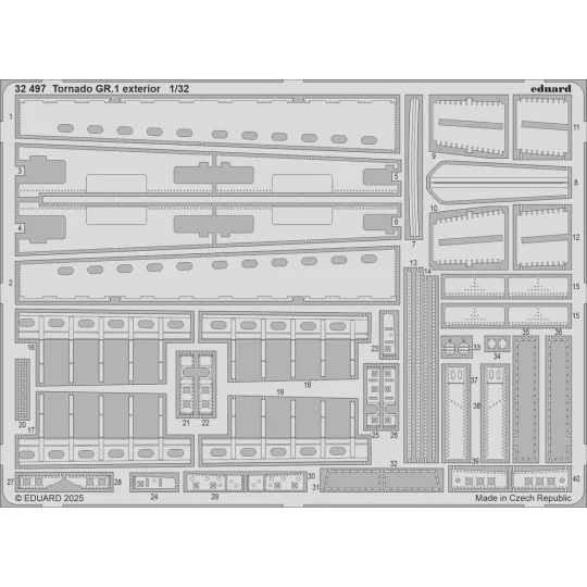 Tornado GR.1 exterior for Italeri, 1/32 - Eduard Accessories 32497