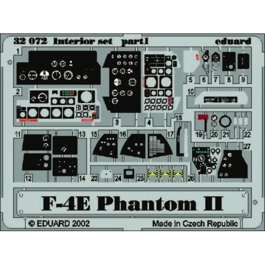 F-4E Phantom Interior für Tamyia Bausatz, 1/32 - Eduard Accessories...