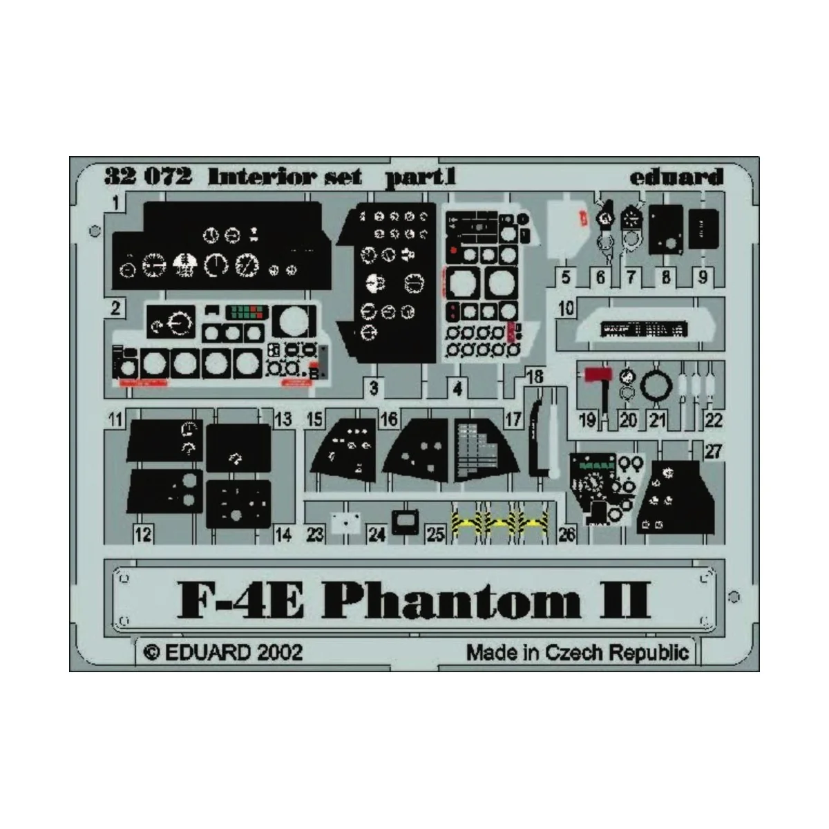 F-4E Phantom Interior für Tamyia Bausatz, 1/32 - Eduard Accessories...
