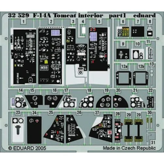 F-14A Tomcat interior für Tamiya-Bausatz, 1/32 - Eduard Accessories...