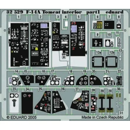 F-14A Tomcat interior für Tamiya-Bausatz, 1/32 - Eduard Accessories...