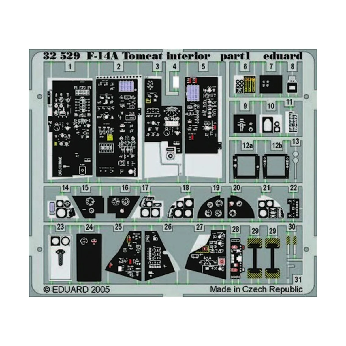 F-14A Tomcat interior für Tamiya-Bausatz, 1/32 - Eduard Accessories...
