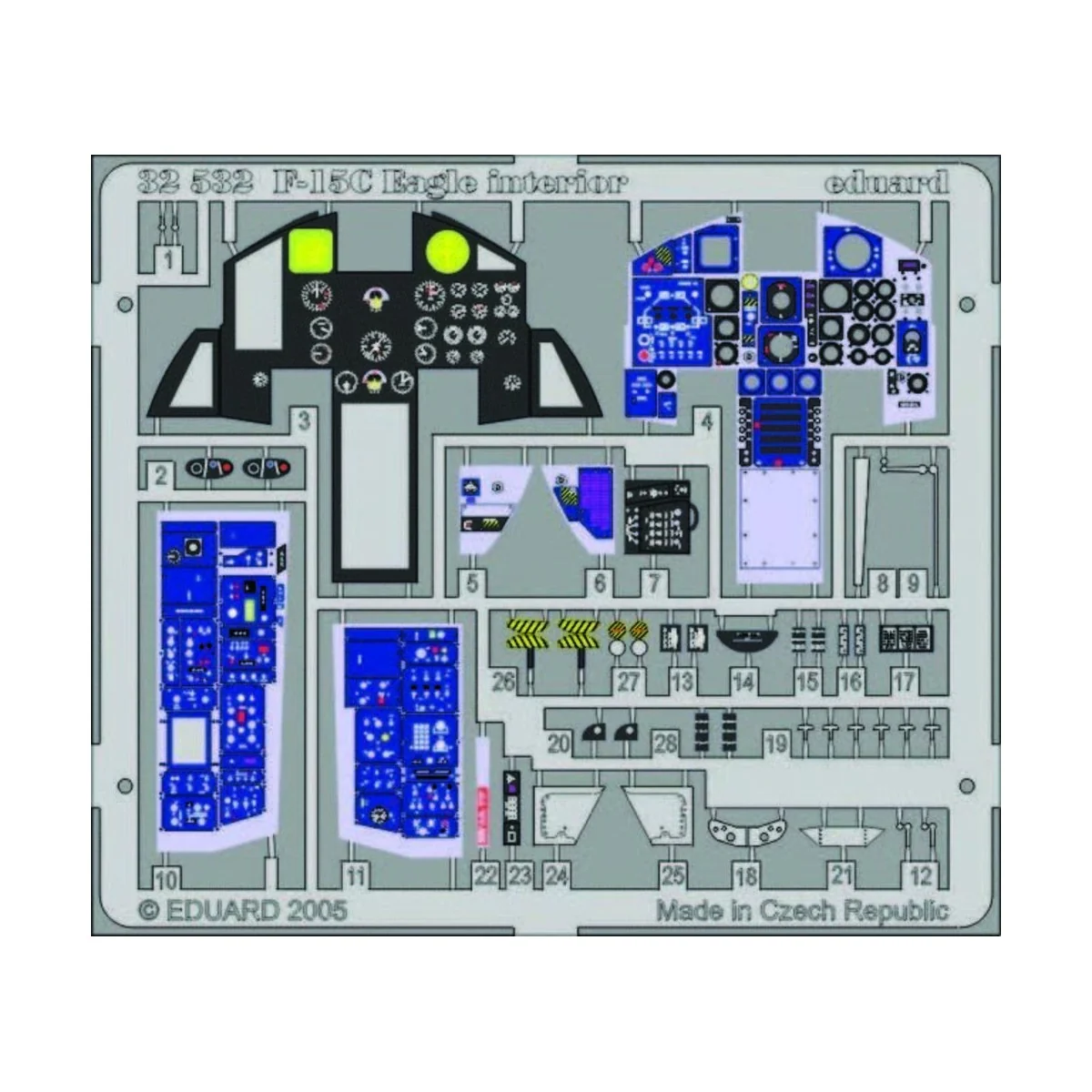 F-15 C Eagle interior, 1/32 - Eduard Accessories 32532