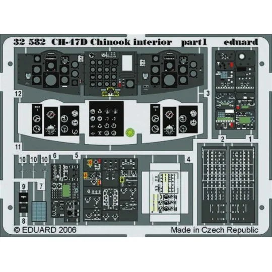 CH-47D Chinook interior für Trumpeter-Bausatz, 1/32 - Eduard Access...