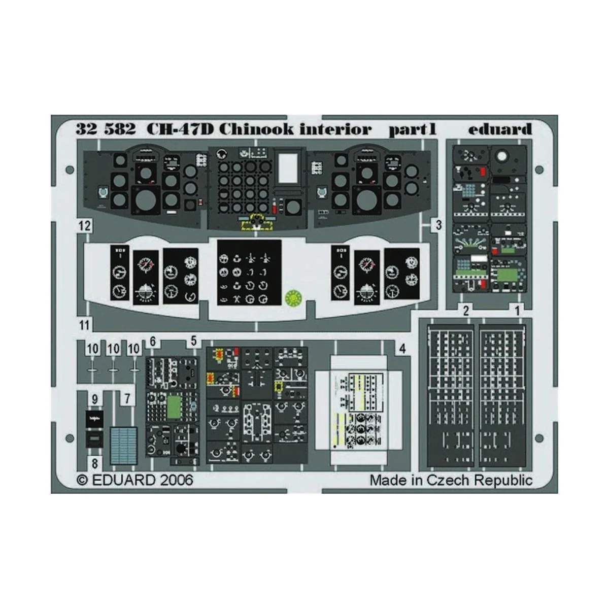CH-47D Chinook interior für Trumpeter-Bausatz, 1/32 - Eduard Access...