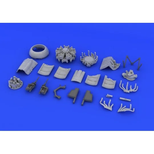 Fw 190A-8 engine& fuselage guns f.Eduard, 1/72 - Eduard Accessories...