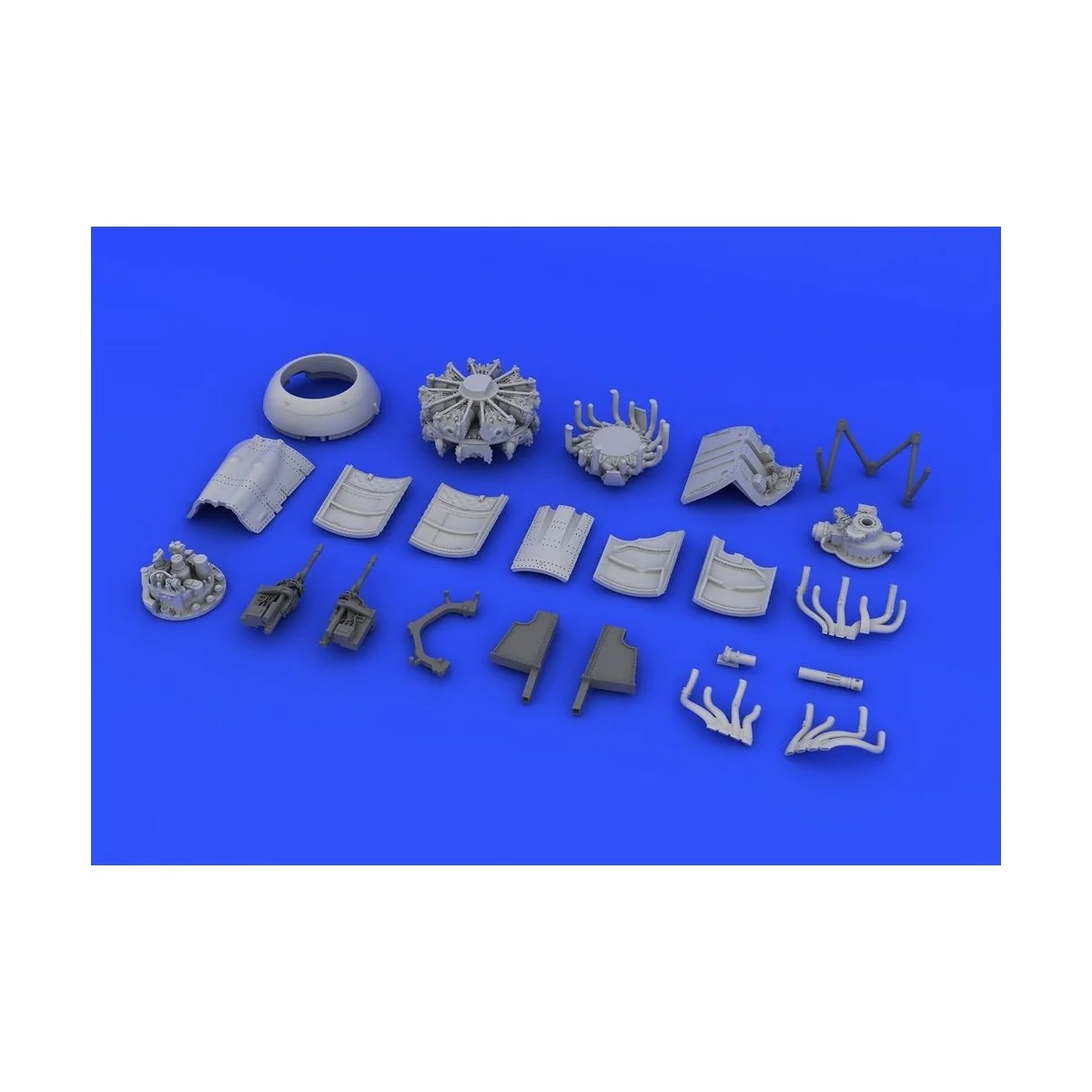 Fw 190A-8 engine& fuselage guns f.Eduard, 1/72 - Eduard Accessories...