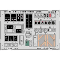 B-17G waist section for HK Models, 1/32 - Eduard Accessories 32780