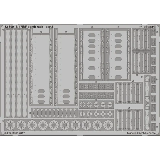 B-17E/F bomb rack for HKM, 1/32 - Eduard Accessories 32899