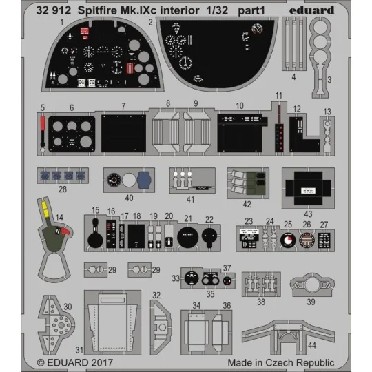 Spitfire Mk.IXc interior for Revell, 1/32 - Eduard Accessories 32912