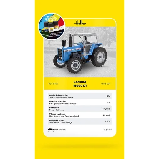 STARTER KIT Landini 16000 DT - Heller 57403