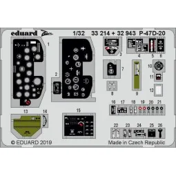 P-47D-20 interior for Trumpeter, 1/32 - Eduard Accessories 32943 2