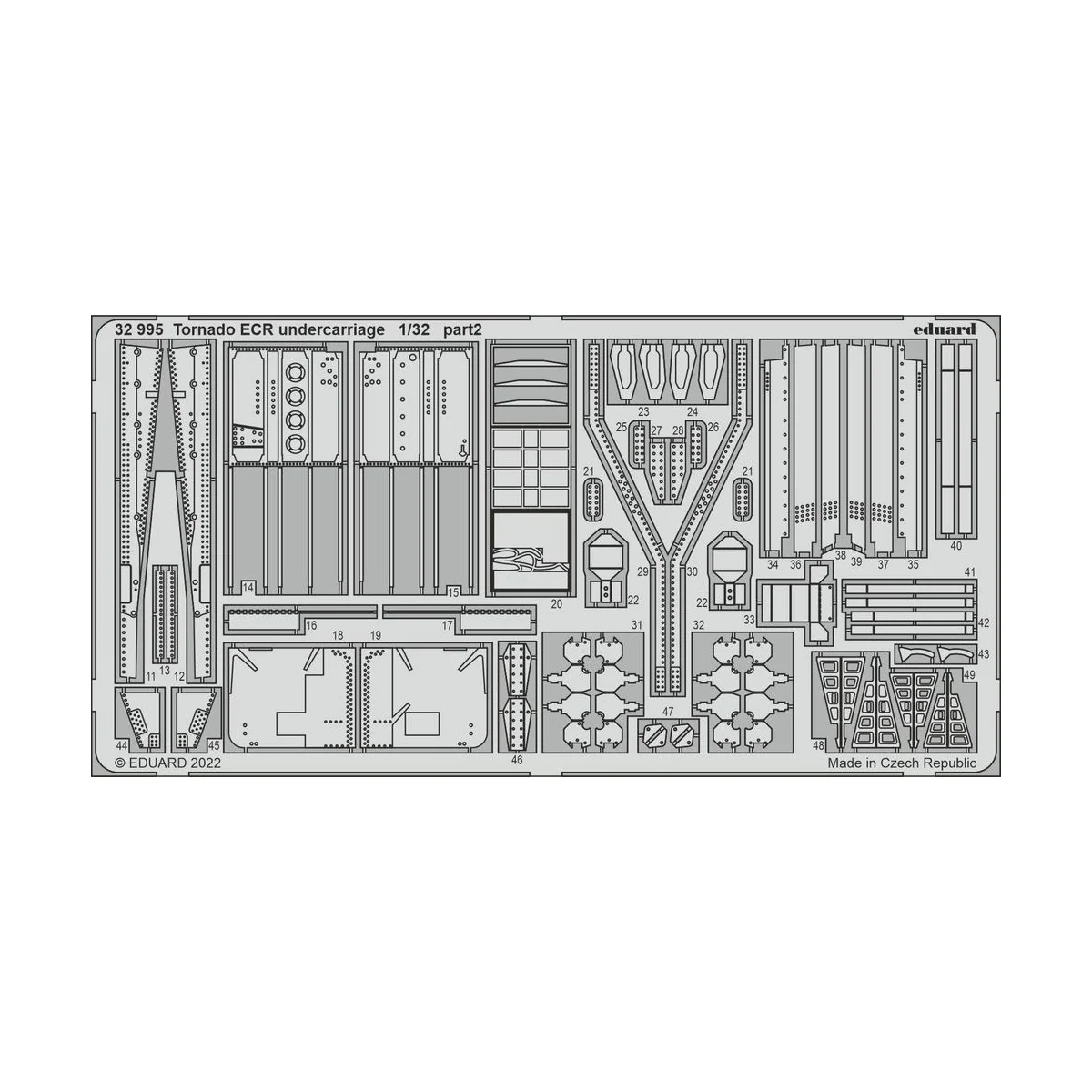 Tornado ECR undercarriage for ITALERI, 1/32 - Eduard Accessories 32995