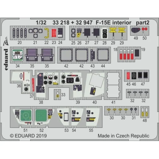 F-15E interior for Tamiya, 1/32 - Eduard Accessories 33218