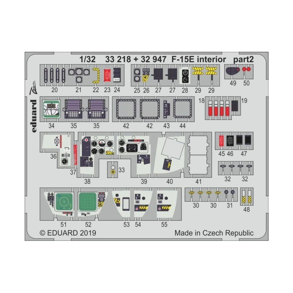 F-15E interior for Tamiya, 1/32 - Eduard Accessories 33218