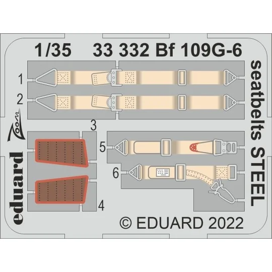 Bf 109G-6, 1/35 - Eduard Accessories 33331