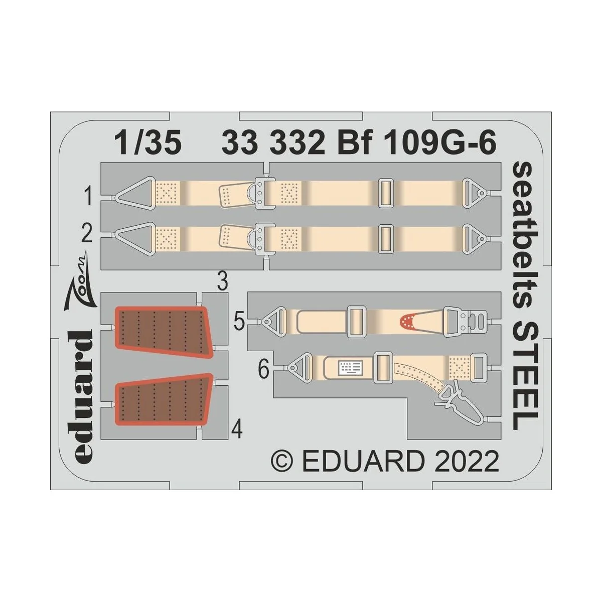 Bf 109G-6, 1/35 - Eduard Accessories 33331