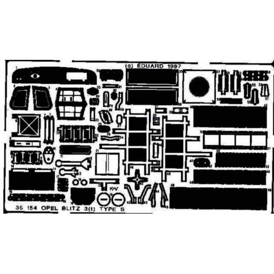 Opel Blitz 3(t) Type S Detailbausatz, 1/35 - Eduard Accessories 35154