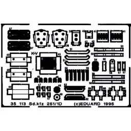 Sd.Kfz. 251/1 Ausf. D Detailbausatz, 1/35 - Eduard Accessories 35113 2