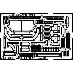 AMX 30/105 Detailbausatz Außen, 1/35 - Eduard Accessories 35221 2