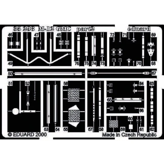 M-12 Selbstfahrlafette Detailsatz, 1/35 - Eduard Accessories 35298