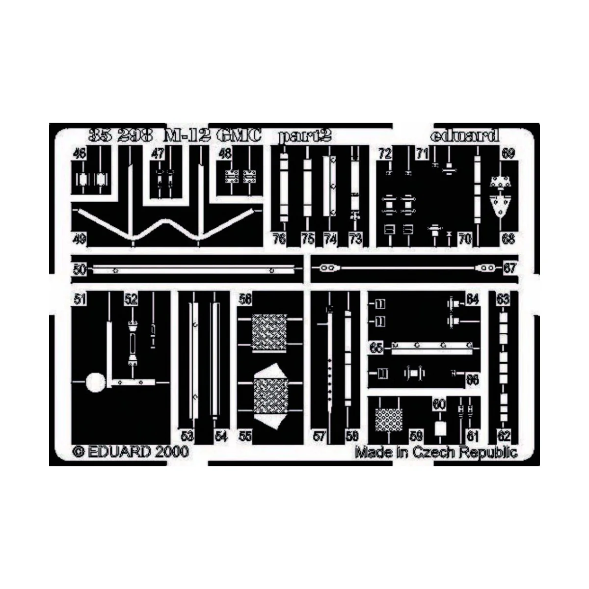 M-12 Selbstfahrlafette Detailsatz, 1/35 - Eduard Accessories 35298
