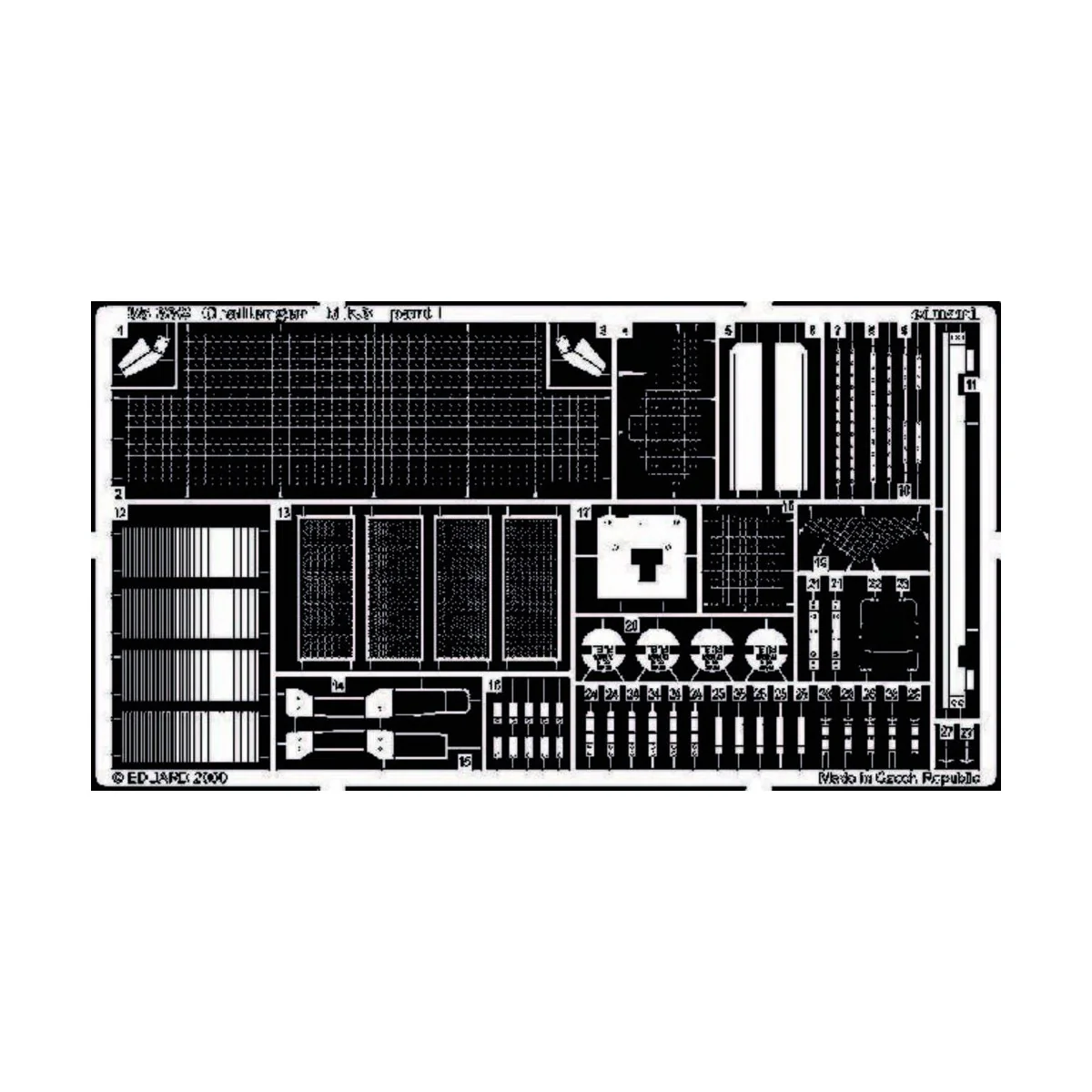 Challenger 1 Mk. III Fotoätzsatz, 1/35 - Eduard Accessories 35332