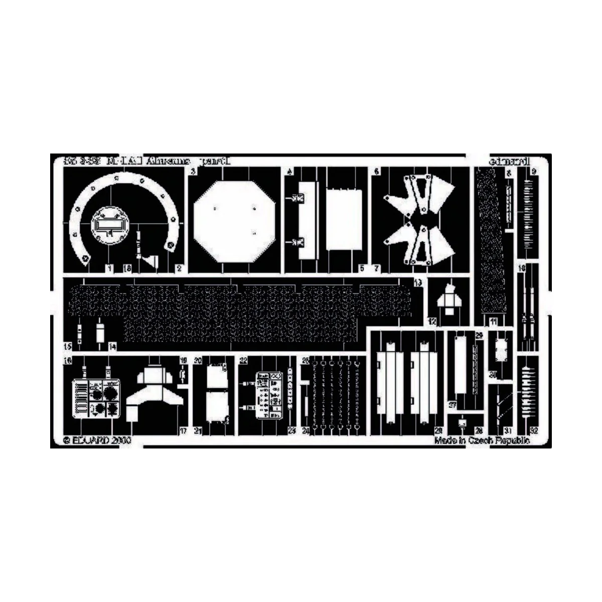 M-1A1 Abrams Fotoätzsatz, 1/35 - Eduard Accessories 35333