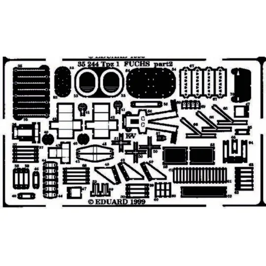 Tpz-1 Fuchs für Revell Bausatz, 1/35 - Eduard Accessories 35244