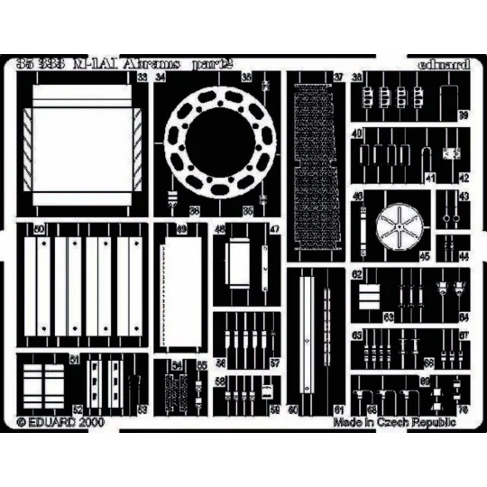 M-1A1 Abrams Fotoätzsatz, 1/35 - Eduard Accessories 35333