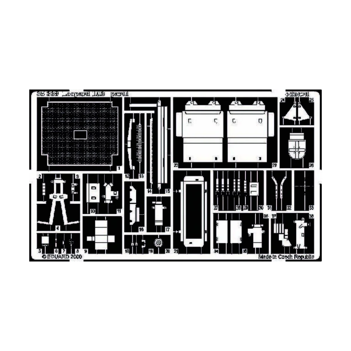Leopard 1 A2 Fotoätzsatz, 1/35 - Eduard Accessories 35338