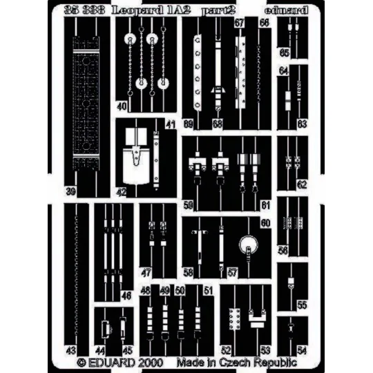 Leopard 1 A2 Fotoätzsatz, 1/35 - Eduard Accessories 35338
