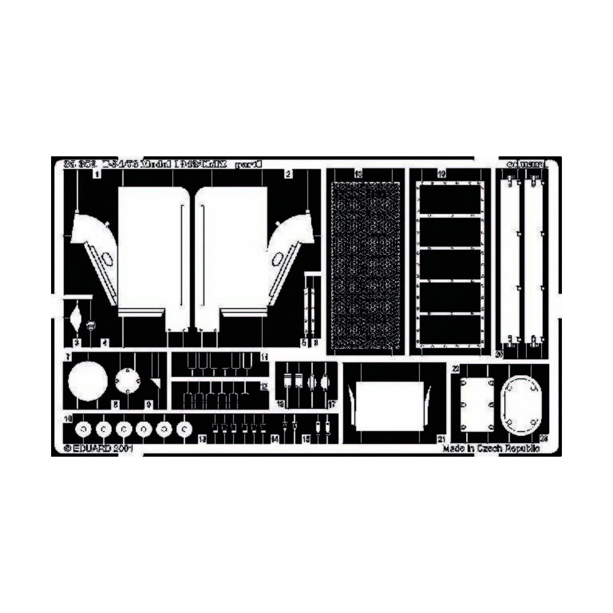 T-34/76 Model 1943/ChTZ Fotoätzsatz, 1/35 - Eduard Accessories 35359