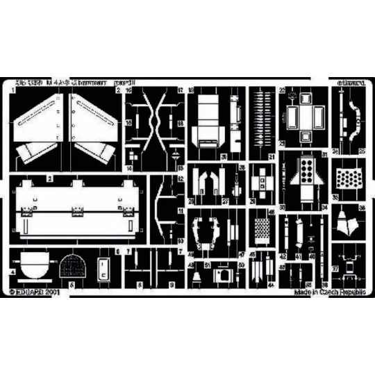 M4A3 Sherman Fotoätzsatz, 1/35 - Eduard Accessories 35369