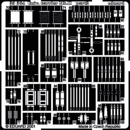 Univ. carrier Mk. II Fotoätzsatz, 1/35 - Eduard Accessories 35364