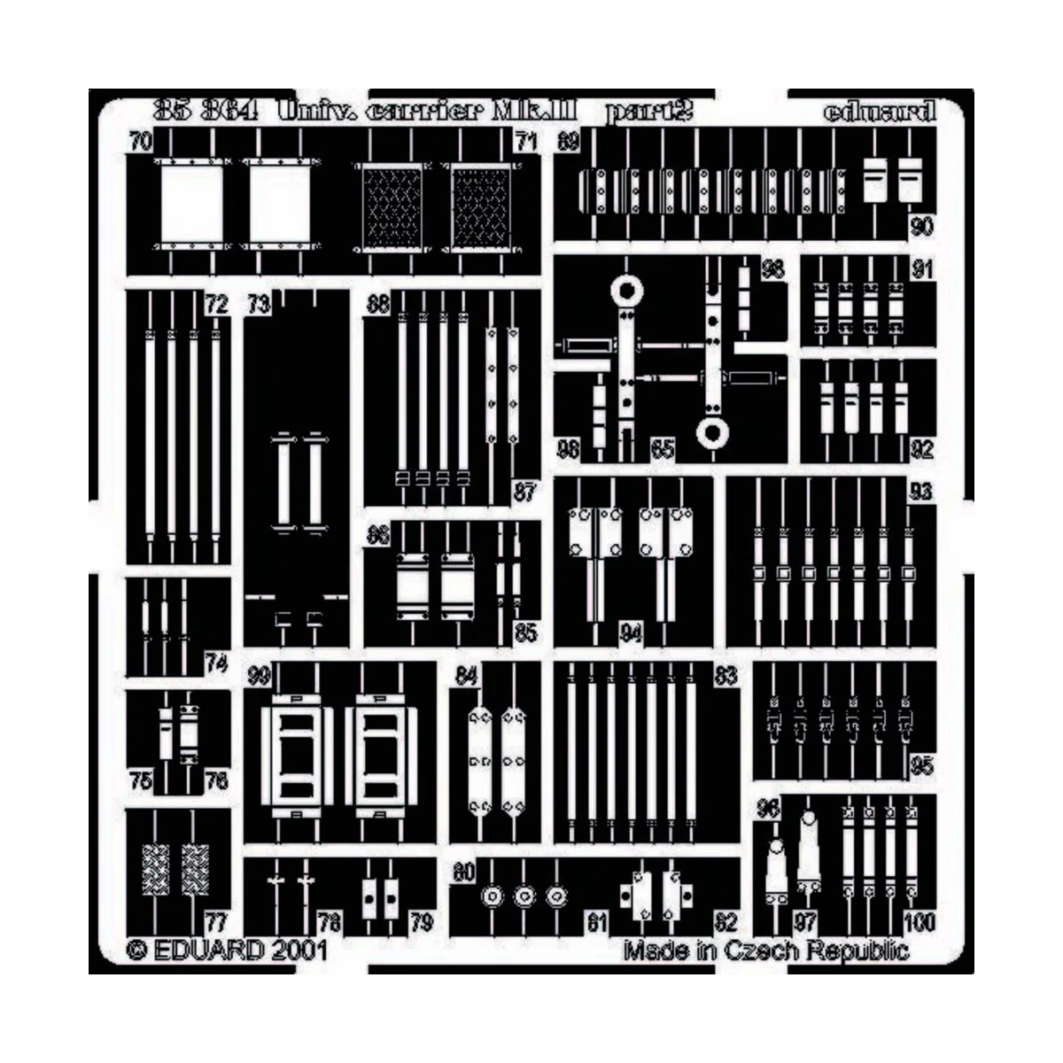 Univ. carrier Mk. II Fotoätzsatz, 1/35 - Eduard Accessories 35364
