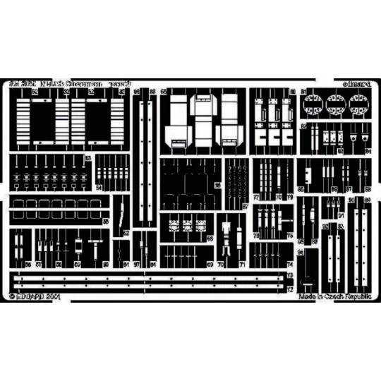 M4A3 Sherman Fotoätzsatz, 1/35 - Eduard Accessories 35369
