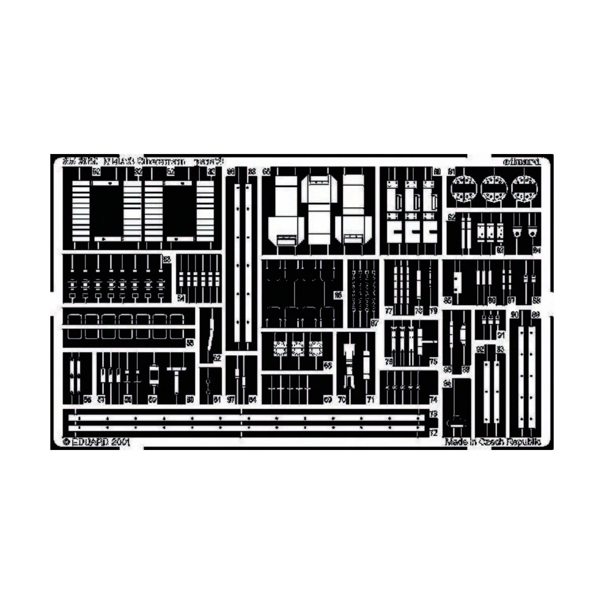 M4A3 Sherman Fotoätzsatz, 1/35 - Eduard Accessories 35369
