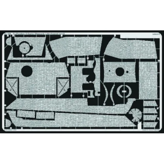 Pz.V Panter G Early Zimmerit 1 für Tamiya Bausatz, 1/35 - Eduard Ac...