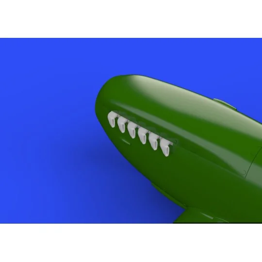 Spitfire exhaust stacks-fishtail f.Eduar - Eduard Accessories 672110